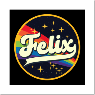 Felix // Rainbow In Space Vintage Style Posters and Art